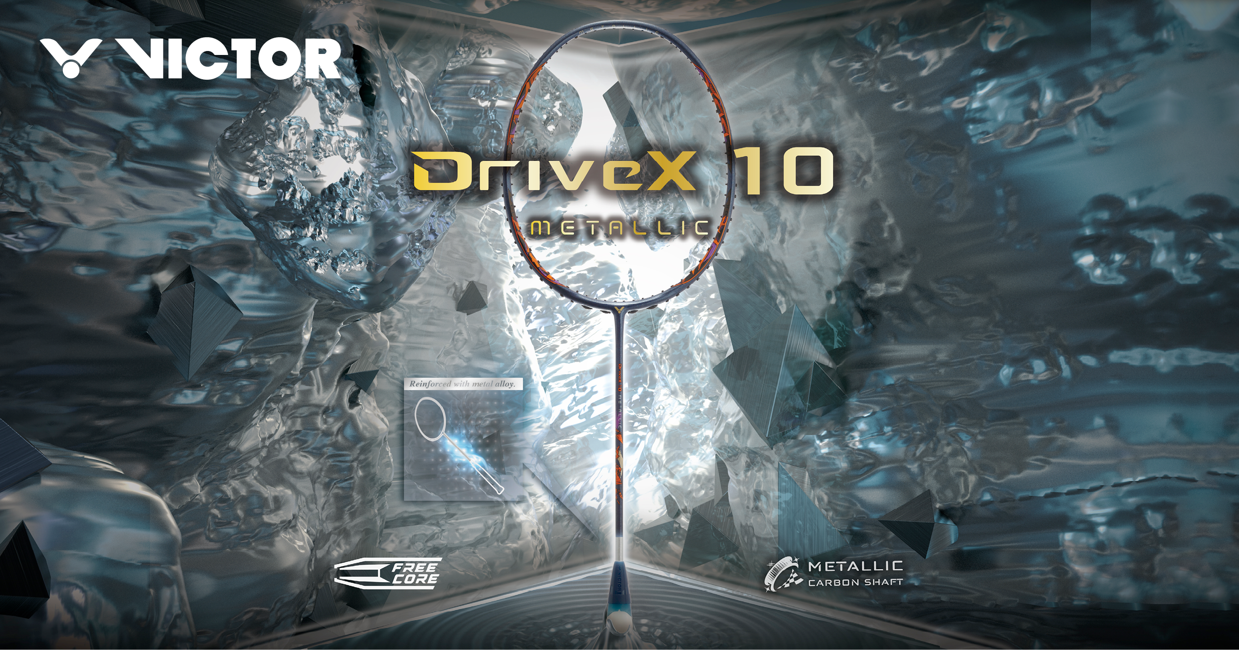 DriveX10 metallic banner